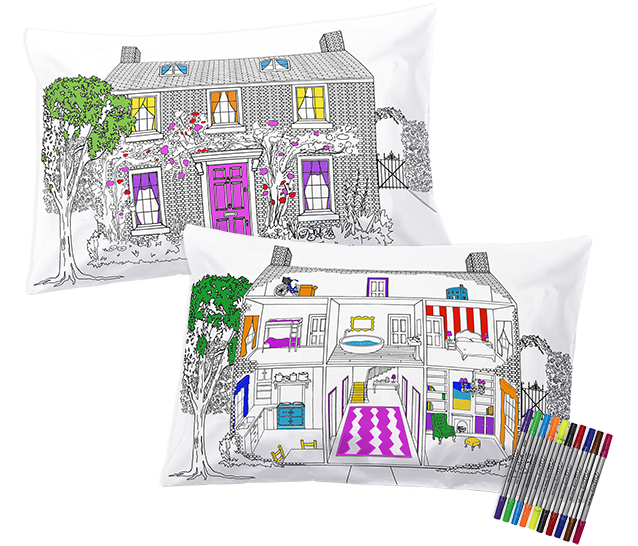 coloring doll house