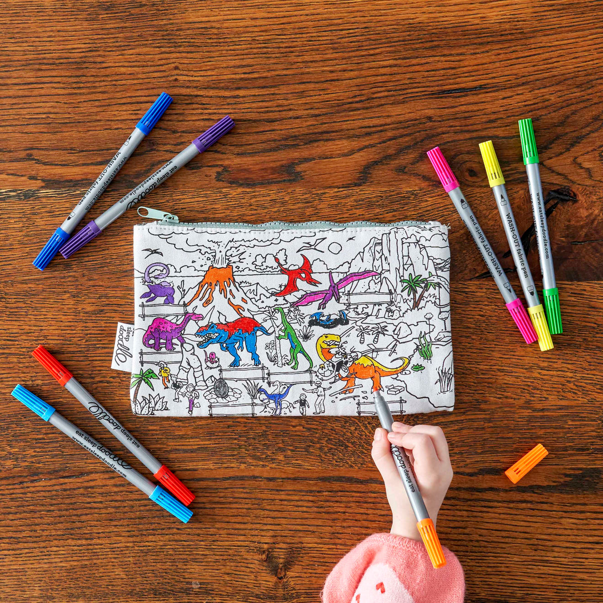 dinosaur pencil case – eatsleepdoodle (USA)