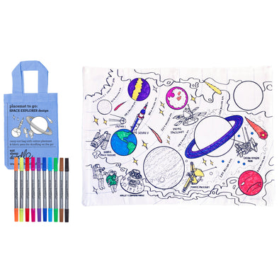 space explorer placemat to go