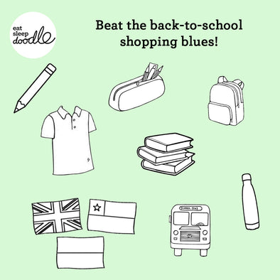 Beat the back-to-school-shopping blues – get prepared with eatsleepdoodle!