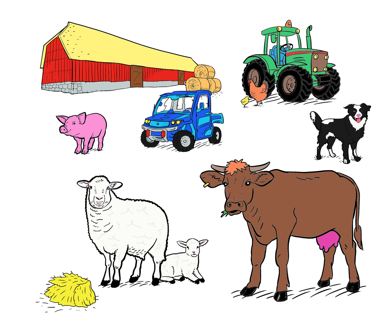 color-in farmyard gifts