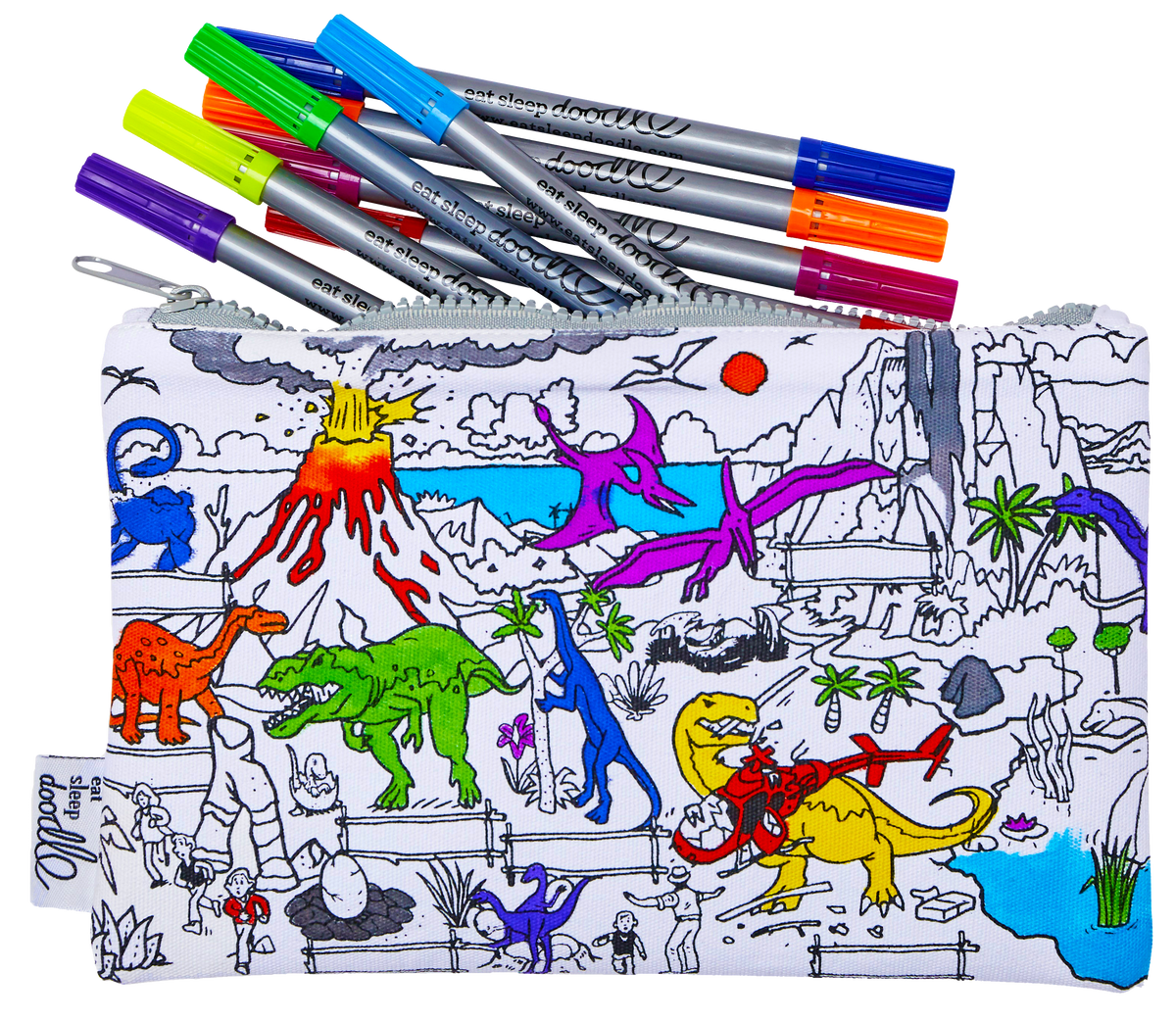 Pencil Cases & Bags, Color In & Learn