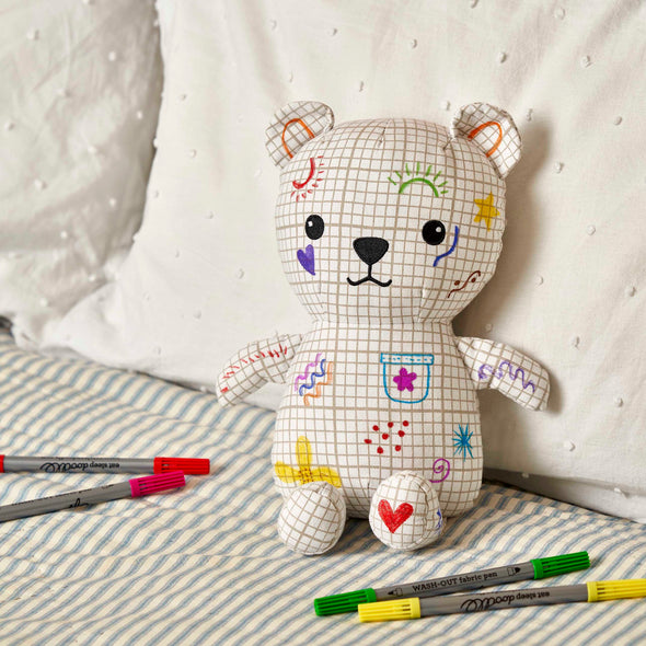 color-in & doodle Artie Bear