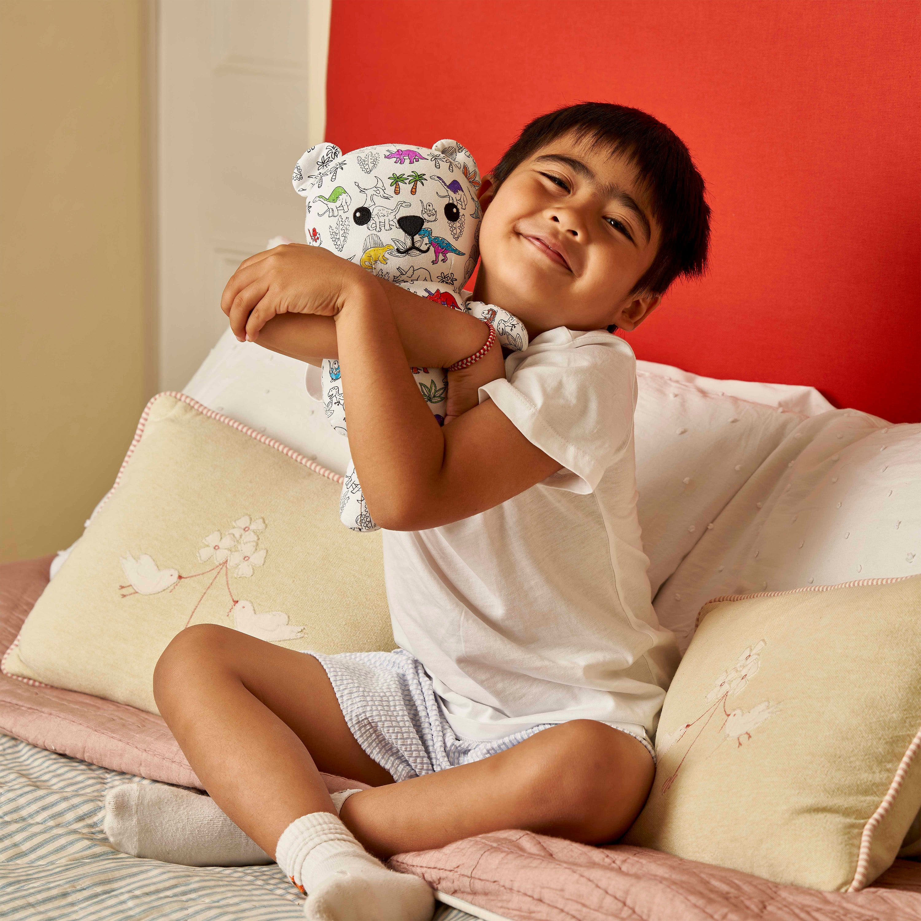 Realspring 11" Coloring Plush Unicorn With 12 Washable