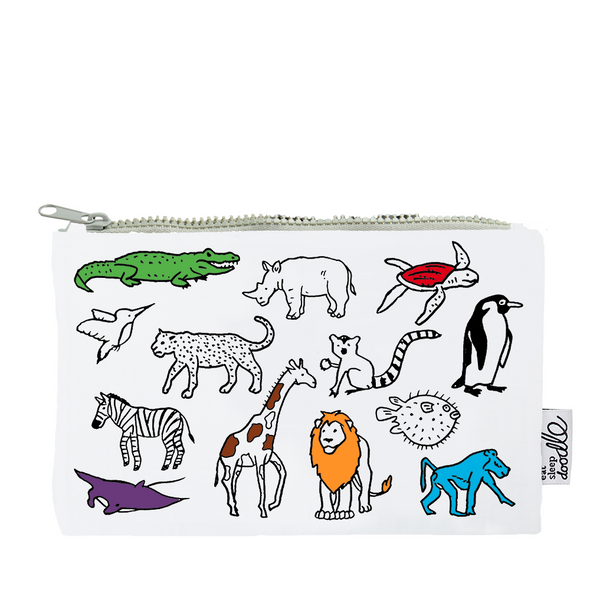 world map pencil case
