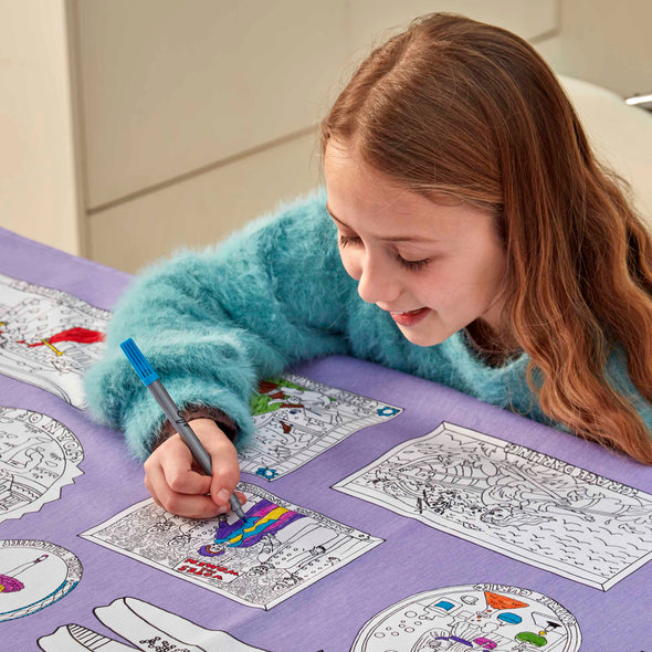 color in tablecloth for family