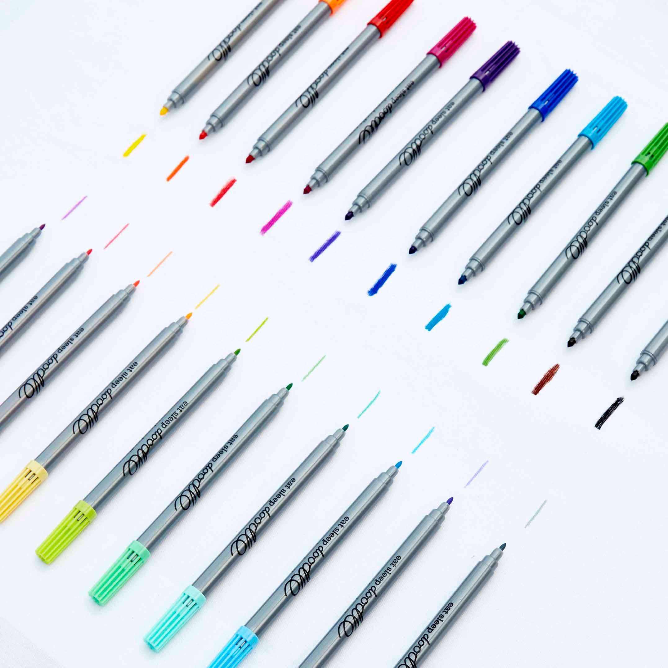 Deli Fineliner Pens Washable Neutral Color Marker pen for school offic –  AOOKMIYA