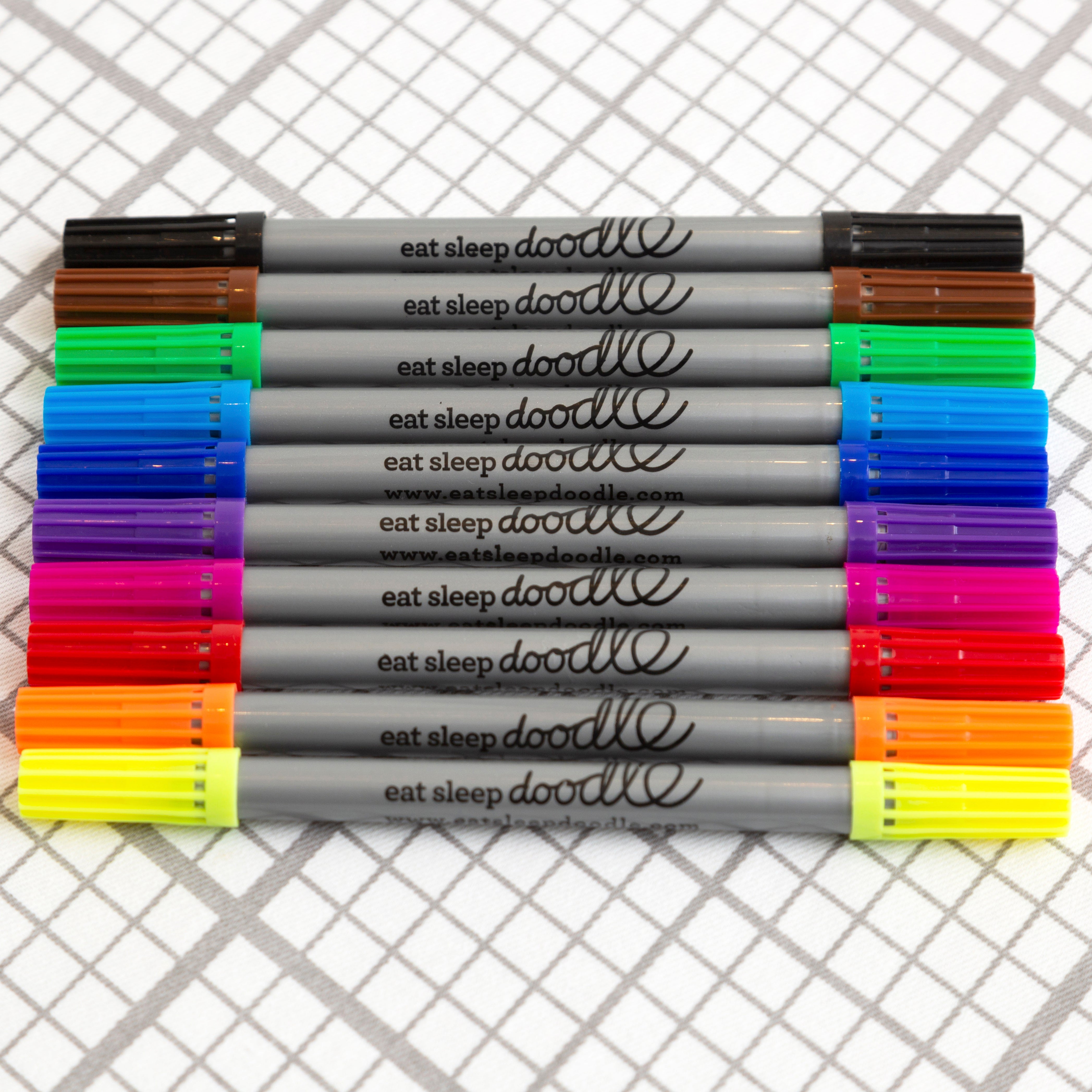 doodle wash-out marker set of 10 – eatsleepdoodle (USA)