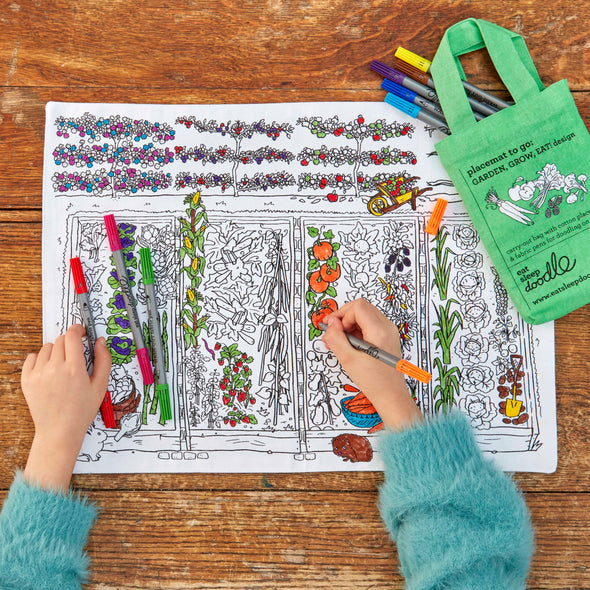 color your own dining mat
