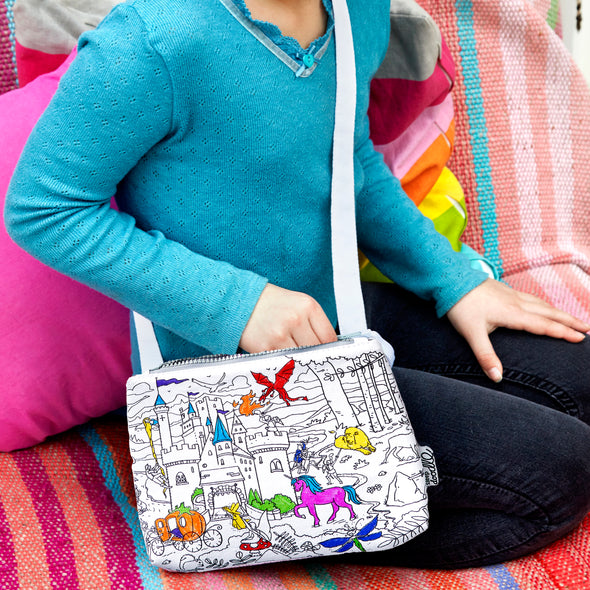 color your own girls bag