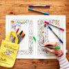 kids coloring table activity