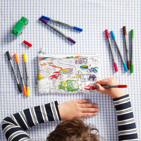 truck and tractor coloring activity 