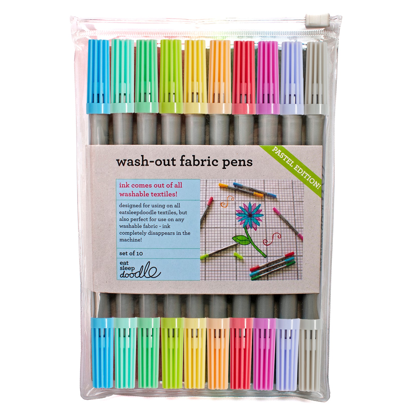 doodle wash-out marker set of 10: pastel edition – eatsleepdoodle (USA)