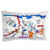 cotton space themed pillowcase