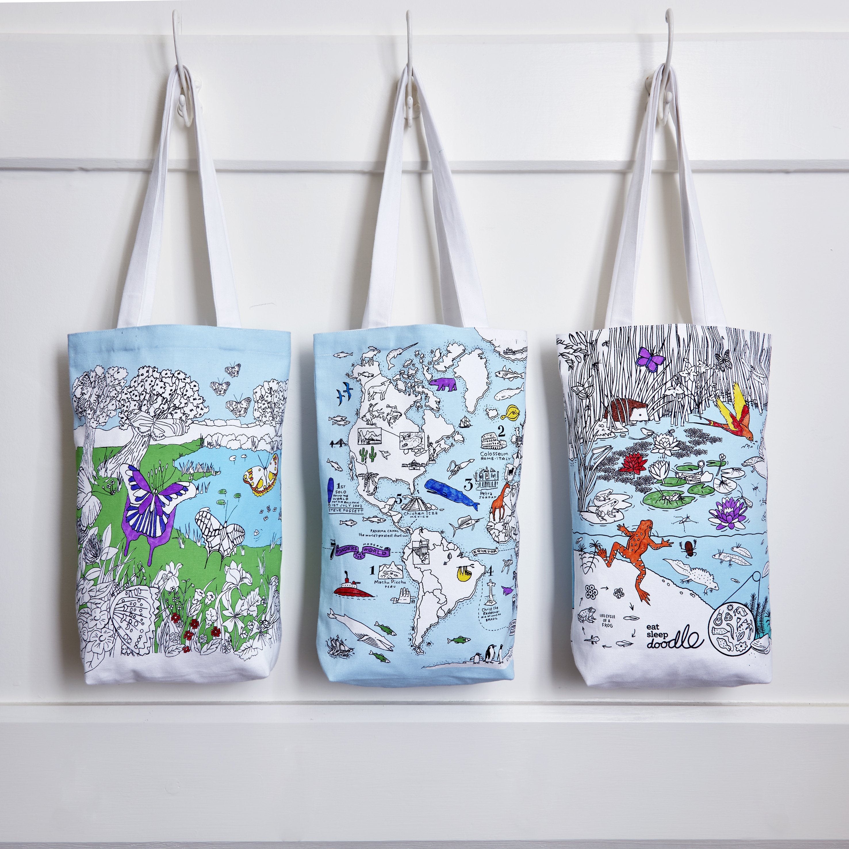 color carry pond life tote bag eatsleepdoodle USA
